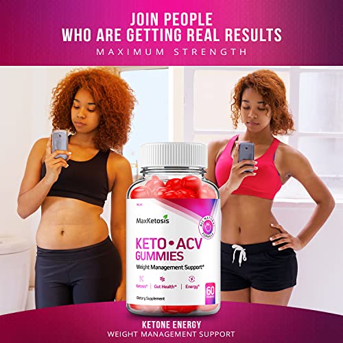 (2 Pack) Max Ketosis Keto ACV Gummies Max Ketosis Advanced Formula Apple Cider Vinegar Rillvo uk supplements
