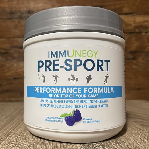 IMMUNEGY - PRE-Sport Performance Pre-Workout Formula (Blue Raspberry Delight) IMMUNEGY uk supplements