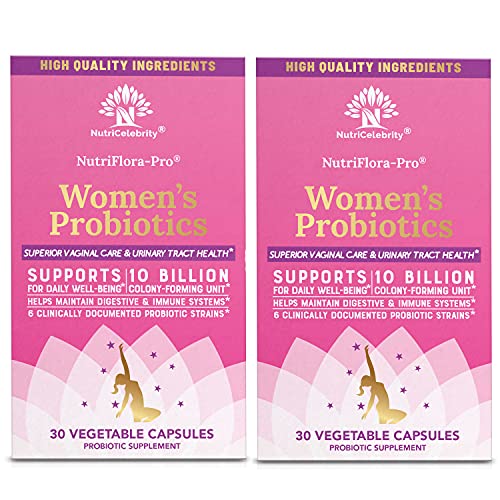 Nutricelebrity NutriFlora-Pro Probiotics for Women - Support Vaginal, Urinary Health Nutricelebrity uk supplements