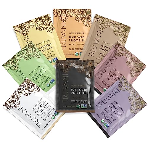 Truvani Organic Vegan Protein Powder Sample Pack - 20g of Plant Based Protein, Organic Truvani uk supplements