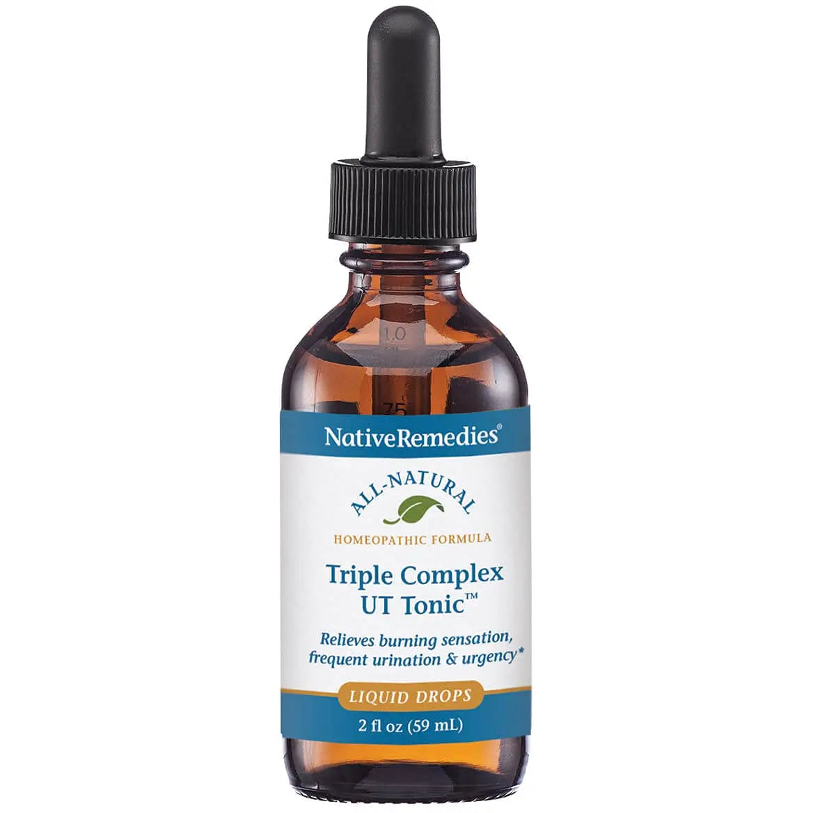 Native Remedies Triple Complex UT Tonic - Natural Homeopathic Formula to Relieve Bladder Irritation, Burning Sensation, Frequent Urination and Urgency - 59 mL Native Remedies uk supplements