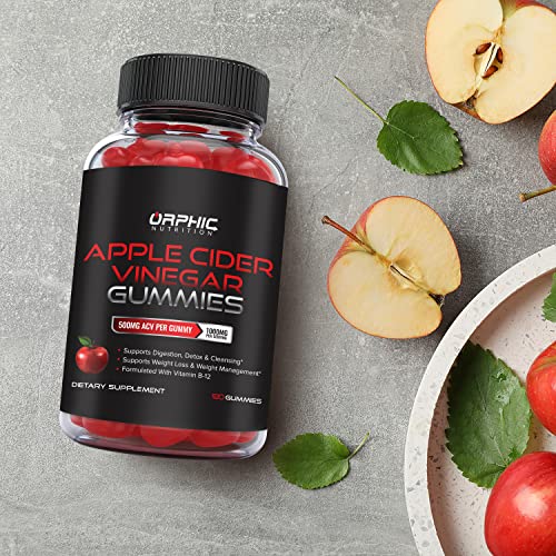 Apple Cider Vinegar Gummies with Mother- 1000mg - Supplement Formulated to Support ORPHIC NUTRITION uk supplements