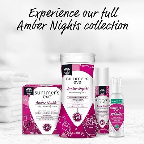Summer's Eve Refresher Mist, Feminine Spray Reduces Odor, Amber Nights, Body Spray for Women Summer's Eve uk supplements