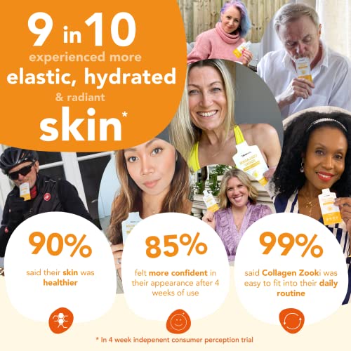 Zooki 5000mg Marine Collagen Liquid Sachets | Hydrolysed Marine Collagen Peptides yourzooki uk supplements