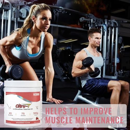 SEDDS Strawberry-Flavored L-Citrulline Taurine 2:1, L Citrulline Powder, Unflavored Vegan SEDDS uk supplements