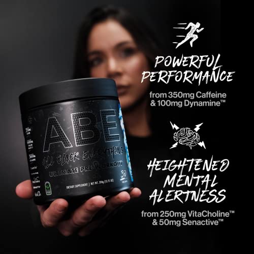 ABE Pre Workout Powder - All Black Everything Pre Workout Energy Drink with Citrulline ABE all black everything uk supplements