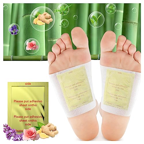 Foot Pads maguja 100Pcs Deep Cleansing Foot Pads for Stress Relief | Better Sleep | Foot Care maguja uk supplements