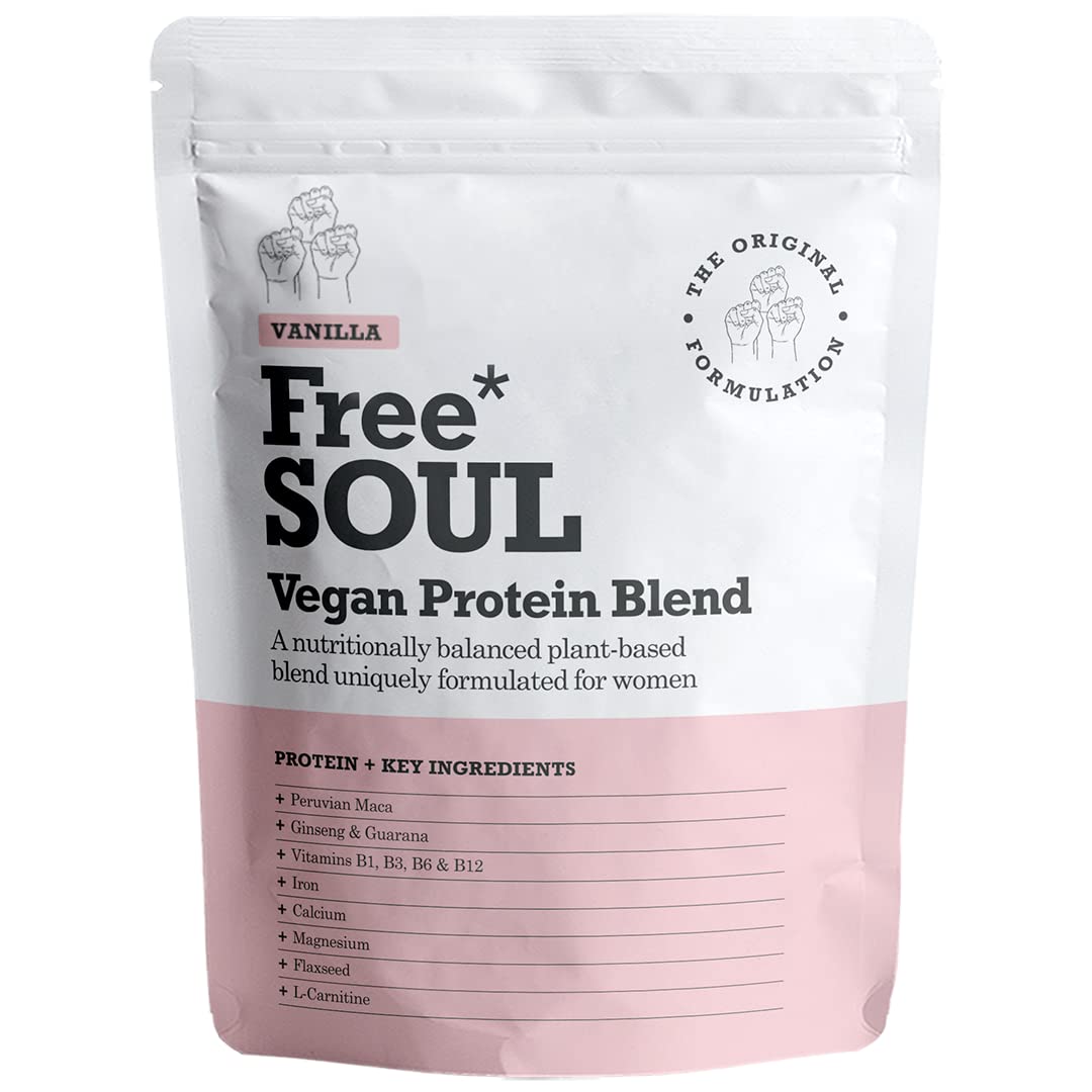 Free Soul Vegan Protein Powder | Formulated for Women | 600g | 20g Protein Free Soul uk supplements