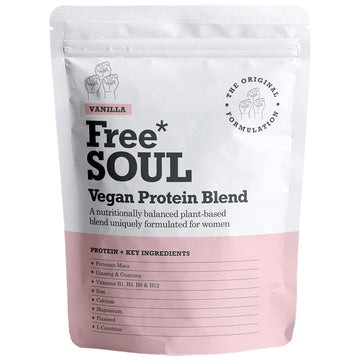 Free Soul Vegan Protein Powder | Formulated for Women | 600g | 20g Protein Free Soul uk supplements