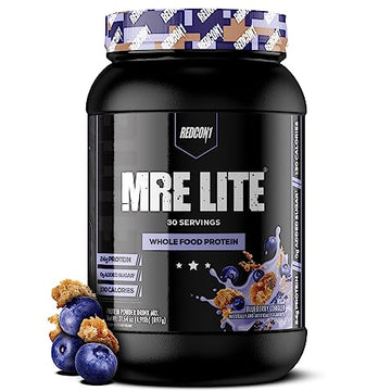 REDCON1 MRE Lite Whole Food Protein Powder, Blueberry Cobbler - Low Carb & Whey REDCON1 uk supplements