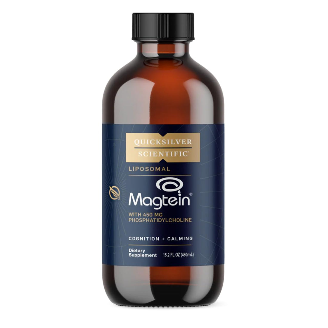 Quicksilver Scientific Liposomal Magtein - Magnesium Supplement for Brain Function Support - Stress, Sleep & Memory Support - Gluten-Free, Sugar-Free & Vegan - 15.2 fl oz (30 Servings) Quicksilver Scientific uk supplements