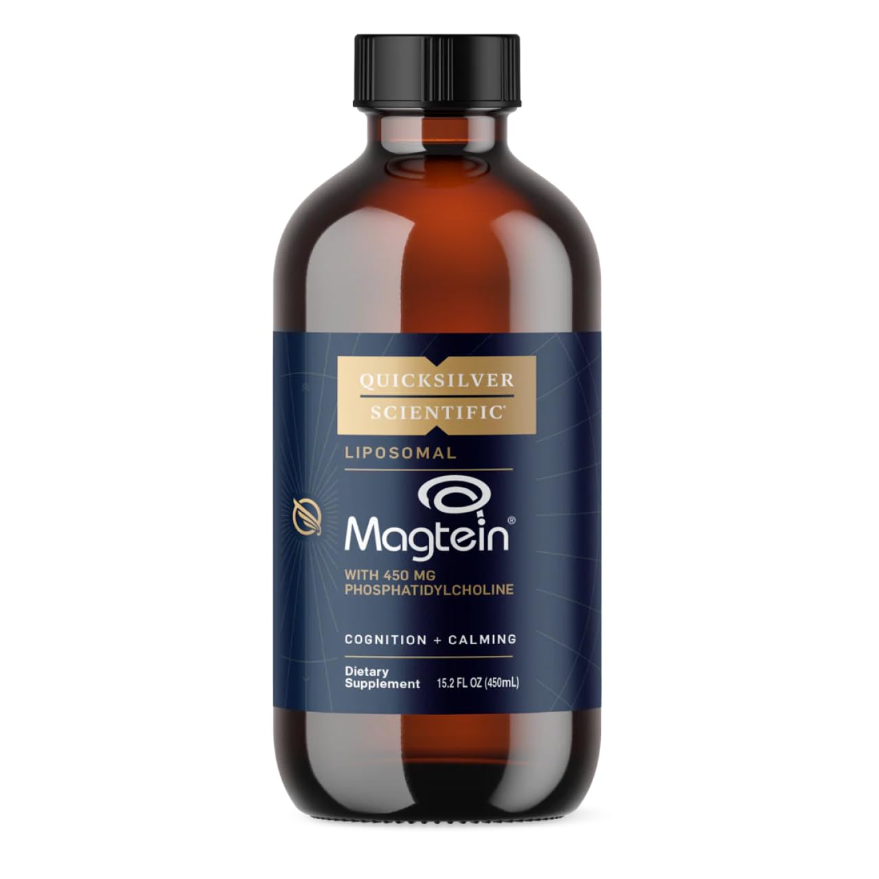 Quicksilver Scientific Liposomal Magtein - Magnesium Supplement for Brain Function Support - Stress, Sleep & Memory Support - Gluten-Free, Sugar-Free & Vegan - 15.2 fl oz (30 Servings) Quicksilver Scientific uk supplements