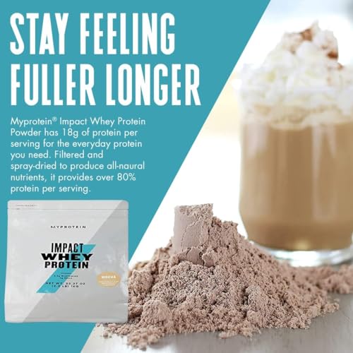 MyProtein Impact Whey Protein , Mocha Pouch, Size: 2.2lbs Myprotein uk supplements