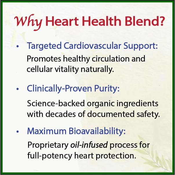 Bodymune Heart Health Blend Cholesterol Support – Organic Cardiovascular & Circulation Supplement – with Green Tea, Pomegranate & Black Seed Oil – 66 Capsules – USDA Organic, Vegan Bodymune uk supplements