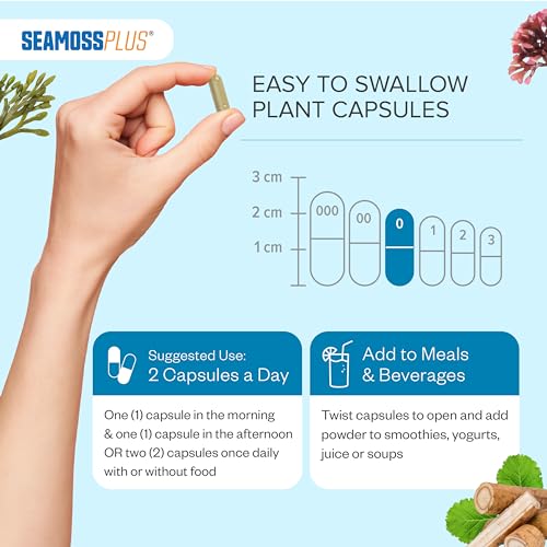Power By Naturals Sea Moss Plus - USDA Certified Organic Wildcrafted Irish Seamoss Power By Naturals uk supplements