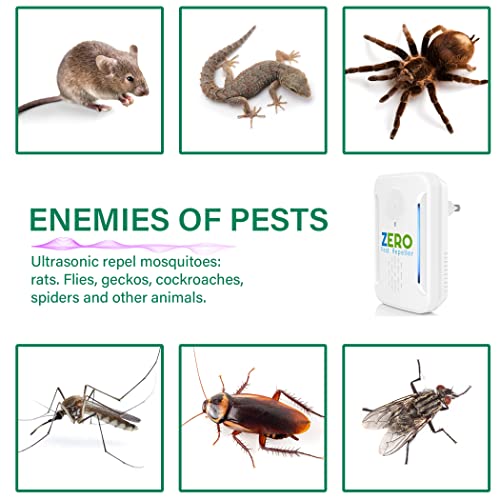 Ultrasonic Pest Repeller, Indoor Ultrasonic Repellent for Roach, Rodent ZEROPEST uk supplements