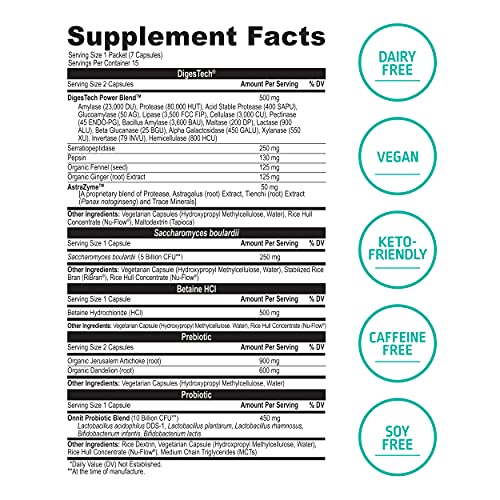ONNIT Total Gut Health - Complete Probiotics & Digestive Enzyme Supplement ONNIT uk supplements