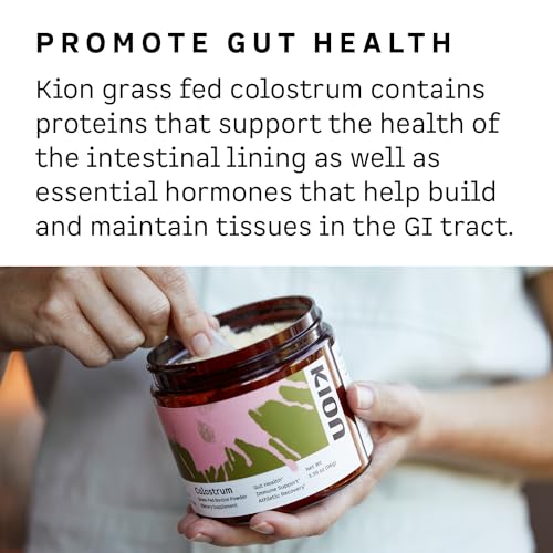 Kion Colostrum | Grass-Fed Bovine | Gut Health and Immune Support | 30 Servings Kion uk supplements