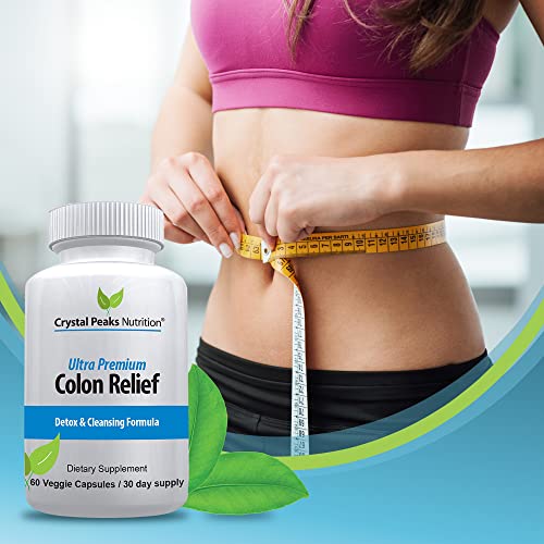 CRYSTAL PEAKS NUTRITION Natural Colon Cleanser Capsules for Constipation Relief CRYSTAL PEAKS NUTRITION uk supplements