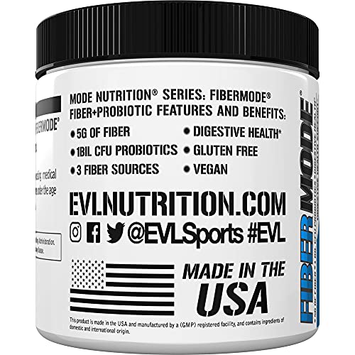 Evlution Nutrition FiberMode Fiber Plus Probiotic - 5 Grams of Fiber, Digestive Health Evlution uk supplements