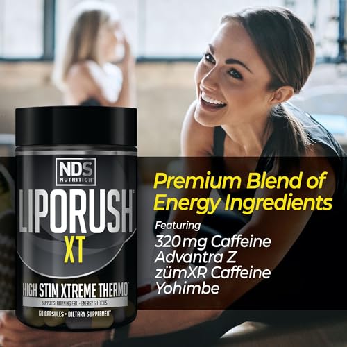 LIPORUSH NDS Nutrition XT - Super Concentrated Thermogenic with L-Carnitine & Teacrine LIPORUSH uk supplements