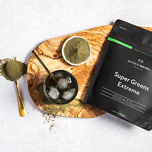 Protein Works Super Greens Extreme Powder , 156 Health Benefits , 41 Active Ingredients Protein Works uk supplements