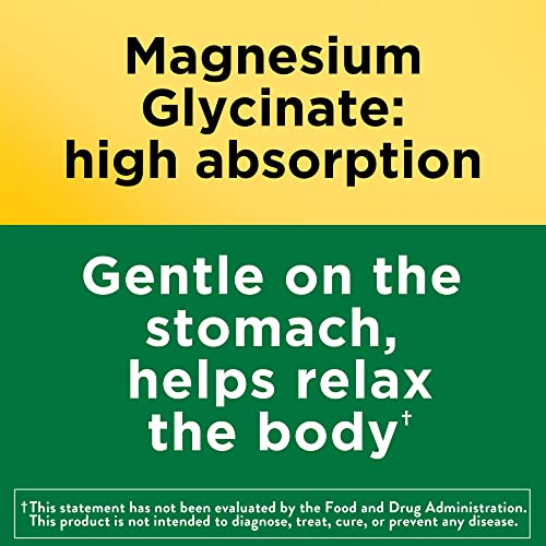 Nature Made Magnesium Glycinate 200 mg per Serving, Dietary Supplement for Muscle Nature Made uk supplements