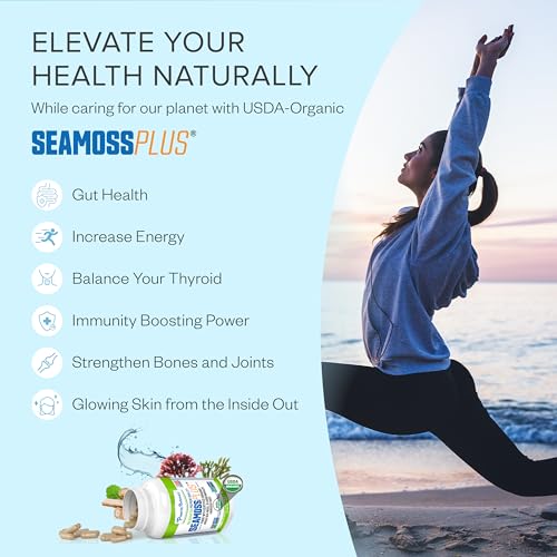 Power By Naturals Sea Moss Plus - USDA Certified Organic Wildcrafted Irish Power By Naturals uk supplements