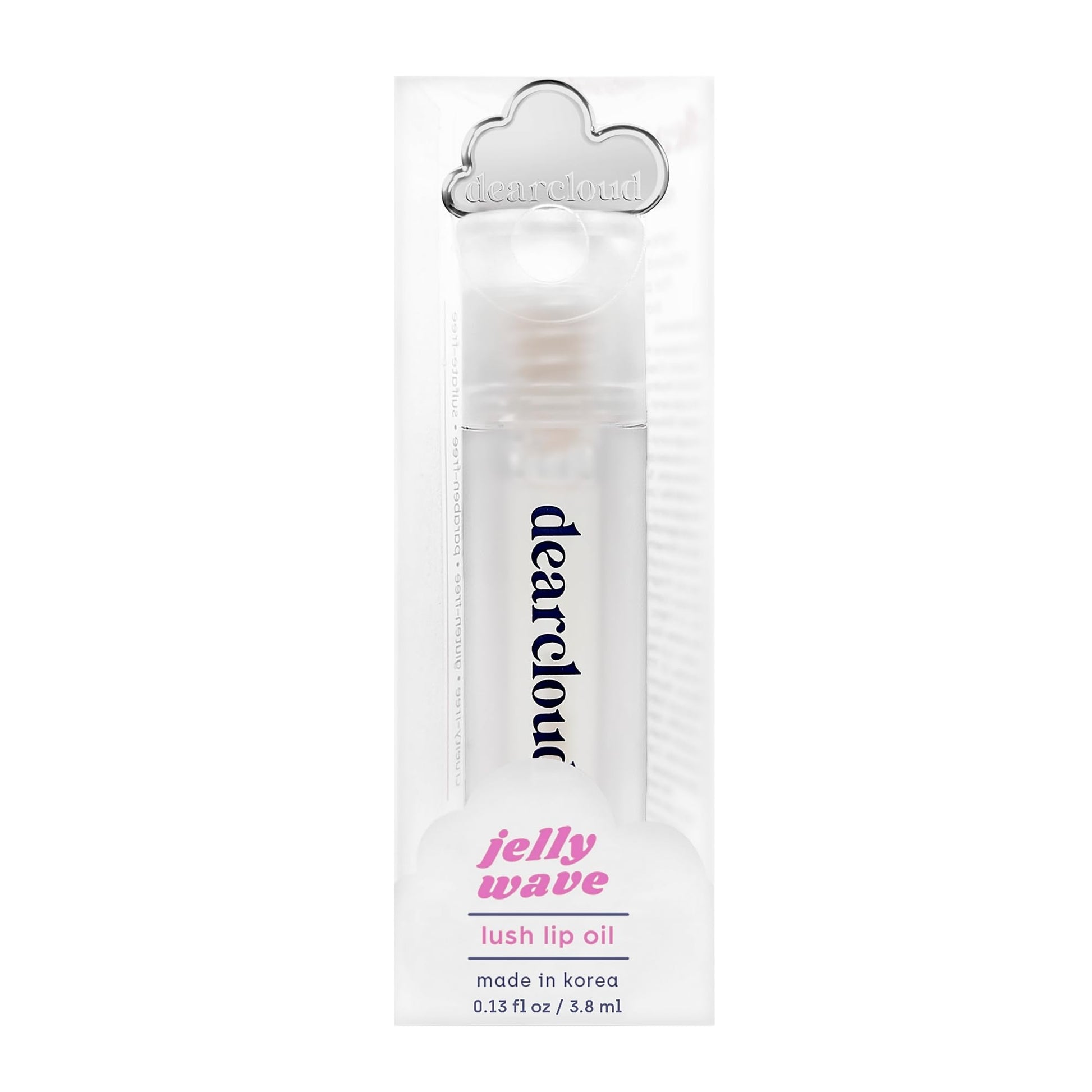dearcloud Jelly Wave Lush Lip Oil – Clear Lip Gloss and Lip Gloss for Women - Korean skincare essential – Lip Oil for Women with Collagen - Diamond (0.13 oz) dearcloud uk supplements
