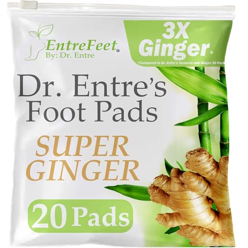 Dr. Entre's Super Ginger Foot Pads: Premium Effective Foot Pads to Feel Better, Sleep Better EntreFeet uk supplements