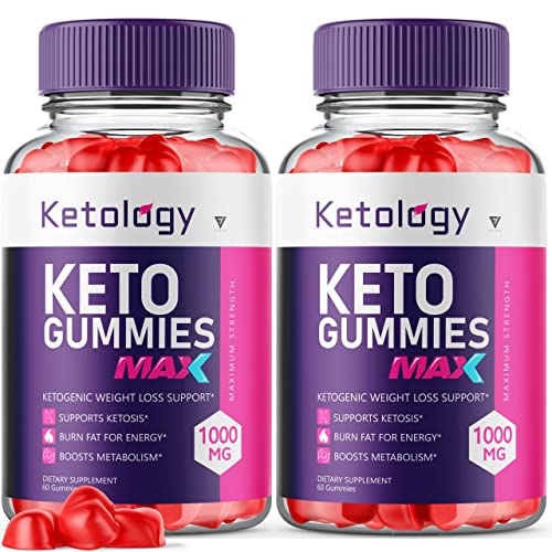 (2 Pack) Ketology Keto ACV Gummies Advanced Weight Loss Ketosis Supplement Fyvus uk supplements