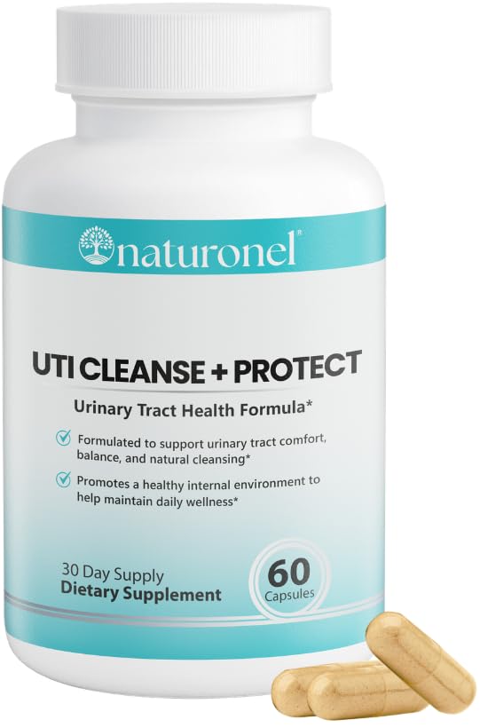 Naturonel UTI Cleanse + Protect – Urinary Tract Support with D-Mannose, Cranberry, Hibiscus & Dandelion | Advanced Formula, Dietary Supplement - Non-GMO, Made in USA, GMP Certified (1) Naturonel uk supplements