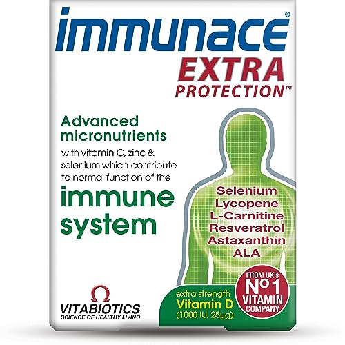 Vitabiotics Immunace Extra Protection Tablets, 30 count Immunace uk supplements