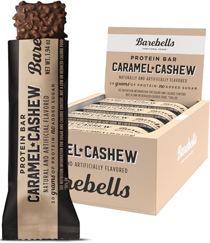 Barebells Protein Bars Caramel Cashew - 12 Count, 1.9oz Bars with 20g of High Protein BAREBELLS uk supplements