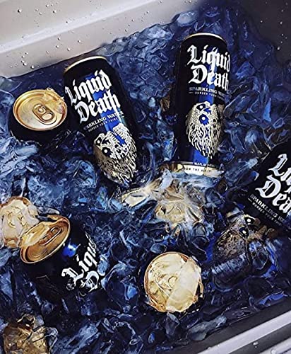 Liquid Death Sparkling Mountain Water, 16.9 oz Tallboys (18-Pack) Liquid Death uk supplements