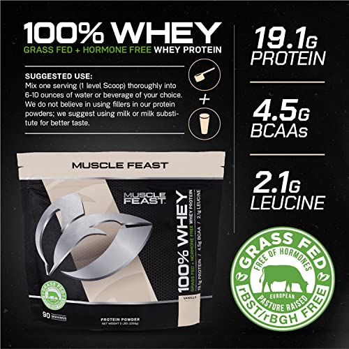 Muscle Feast 100% Grass-Fed Whey Protein, Pastured Raised Hormone Free All Natural Muscle Feast uk supplements