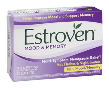 Estroven Plus Mood & Memory Caplets for Menopause, 30-Count Boxes (Pack of 2) Estroven uk supplements