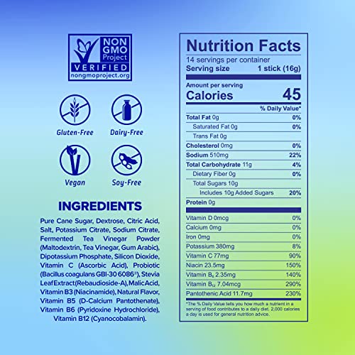 Liquid I.V. Hydration Multiplier + Probiotic Kombucha - Tart Green Apple - Hydration Powder Liquid I.V. uk supplements