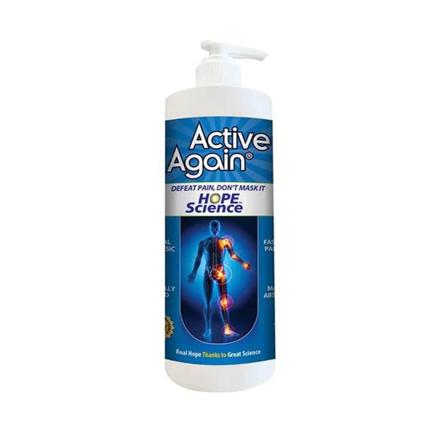 ACTIVE AGAIN Hope Science Cream, 16oz | for Joint Health, Pain Relief, and Mobility, Muscle, Back, Knee, Shoulder | Fast Acting | Made in USA ACTIVE AGAIN uk supplements