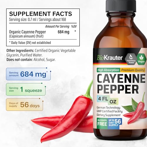 MAUWE HERBS Cayenne Pepper Supplement - Organic Cayenne Pepper Tincture MAUWE HERBS uk supplements