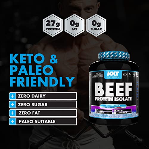 NXT Nutrition Beef Protein Isolate Powder - Protein Powder High in Natural Amino Acids NXT Nutrition uk supplements