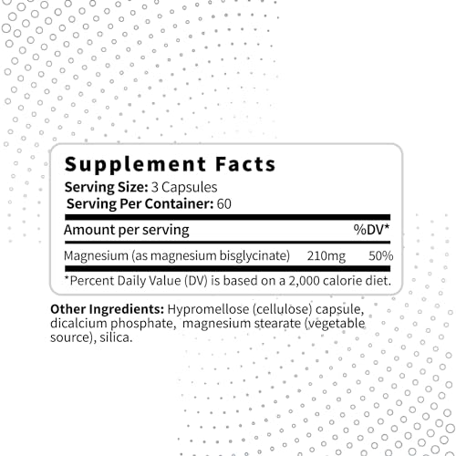 Type Zero Magnesium Glycinate (210mg | 180 Capsules) Pure, Non-GMO, Gluten Free Type Zero uk supplements