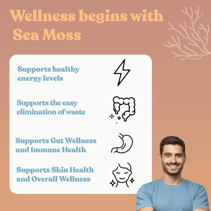 Atlantic Naturals Sea Moss 7 Day Colon and para Cleanse | Detox, Gut Health and Intestinal Atlantic Naturals uk supplements