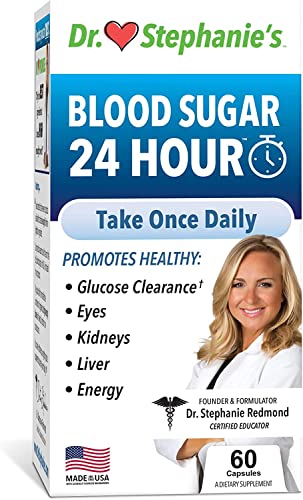 Blood Sugar 24 Hour - 7 in 1 Formula with Cinnamon, Banaba, Chromium, Milk Thistle Pharmaganics uk supplements