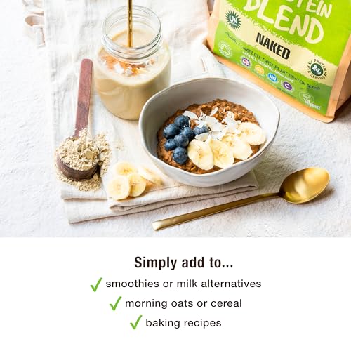 BodyMe Organic Vegan Protein Powder Blend, Naked Natural - Unsweetened, Low Carb BodyMe uk supplements