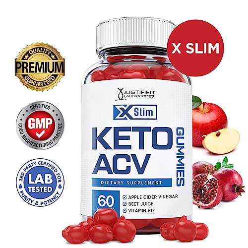 Justified Laboratories X Slim Keto ACV Gummies 1000MG Xslim Vegan Non GMO with Pomegranate Justified Laboratories uk supplements