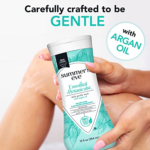 Summer's Eve Essential Botanicals Gentle Wash with Argan Oil, Removes Odor, pH balanced, 12 fl oz Summer's Eve uk supplements