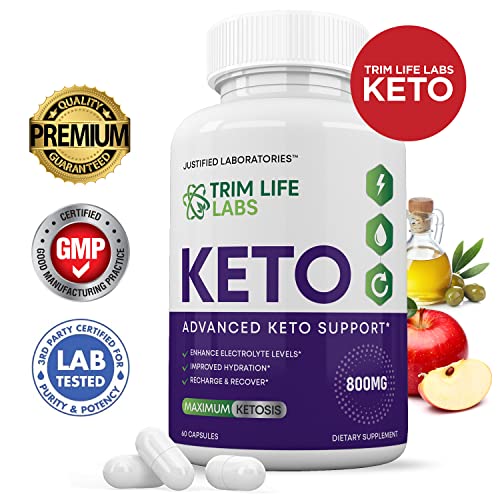 (5 Pack) Trim Life Labs Keto Pills Includes Apple Cider Vinegar Patented goBHB® Exogenou Justified Laboratories uk supplements