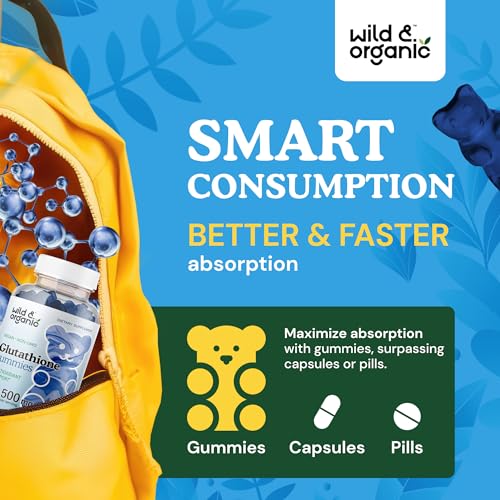 Wild & Organic Glutathione Gummies - Reduced Glutathione for Liver Cleanse & Antioxidants Wild & Organic uk supplements