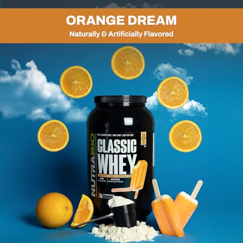 NutraBio Classic Whey Protein Powder- 25G of Protein Per Scoop - Full-Spectrum Amino NutraBio uk supplements